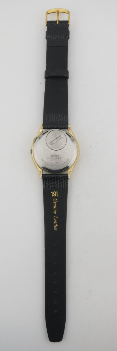 Vintage Seiko Gold-Tone Alarm Analog Quartz Watch - 7223-6040