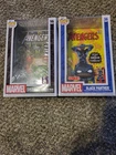 Lot Of 2 Funko Pop Comic Covers #16 Skrull As Iron Man #36 Black Panther **read*