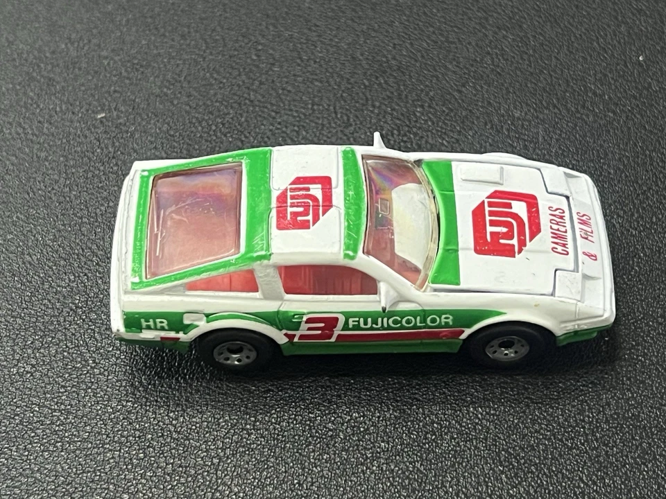 Nissan 300 ZX 1986 Matchbox turbo #3 Fuji blanco fundido a presión 1:58 2 7/8" auto de carreras Foto 4 de 4