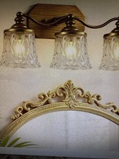 Bathroom Light Fixtures, 3 Light Bathroom Vanity Light, Matte 3 Lights Gold