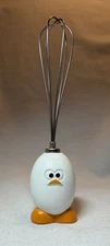 Whisk Beater Egg Face Vintage Kitchen 7”  EUC GIFT READY