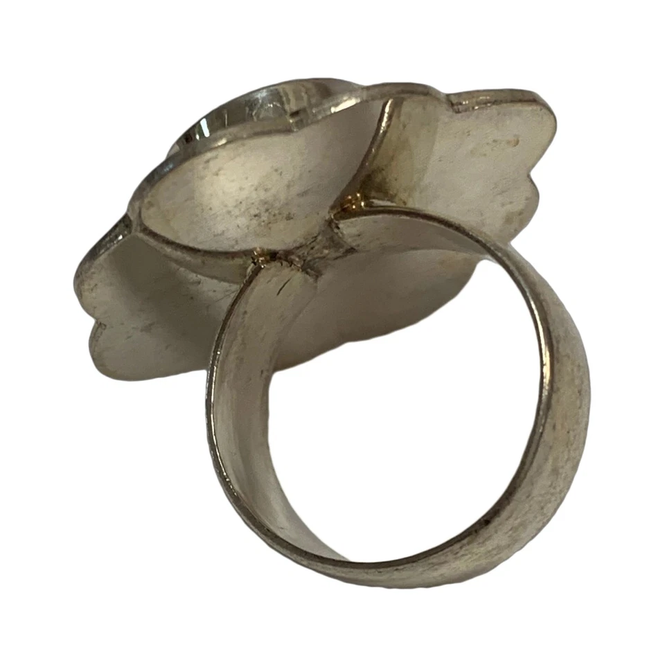 Lapis & Black 搪瓷 MINAKARI 瑜伽冥想藏语 Om/Ohm 银色金属 — 第 3/3 张图片