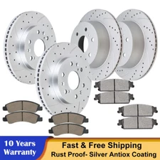 Front Rear Brake Rotors + Pads Fit Escalade Silverado Suburban 1500 Brakes Kits