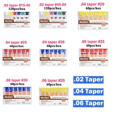 Endodontic Gutta Percha Points Dental Root Canal 02/04/06 Taper #15-40 #40-85