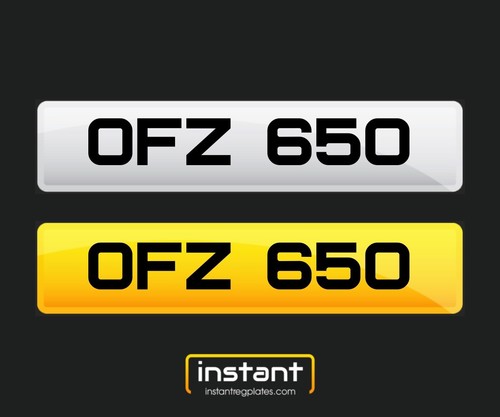 OFZ 650 | NI Dateless Registration Cherished Reg Private Number Plate 3x3