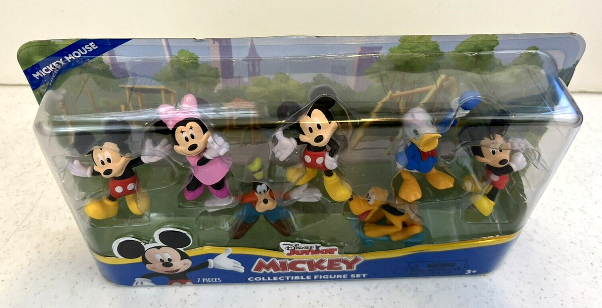 Disney Junior~Mickey~7 Piece Collectible Figure Set~Minnie-Pluto