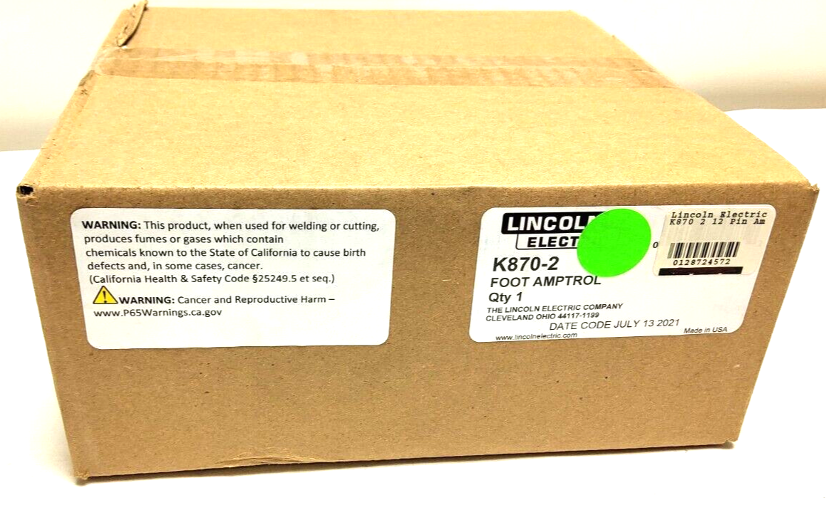 New Lincoln Electric K8702 Foot Amptrol 25 Ft. (7.6m) (12 Pin) Welding