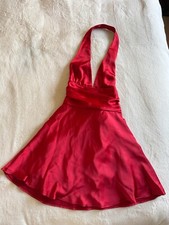 Zara Red Satin Dress