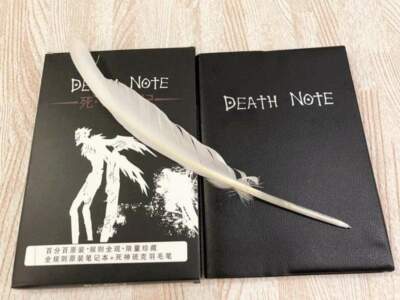 DEATH Note book & Feather Pen Writing Journal Anime Theme Cosplay