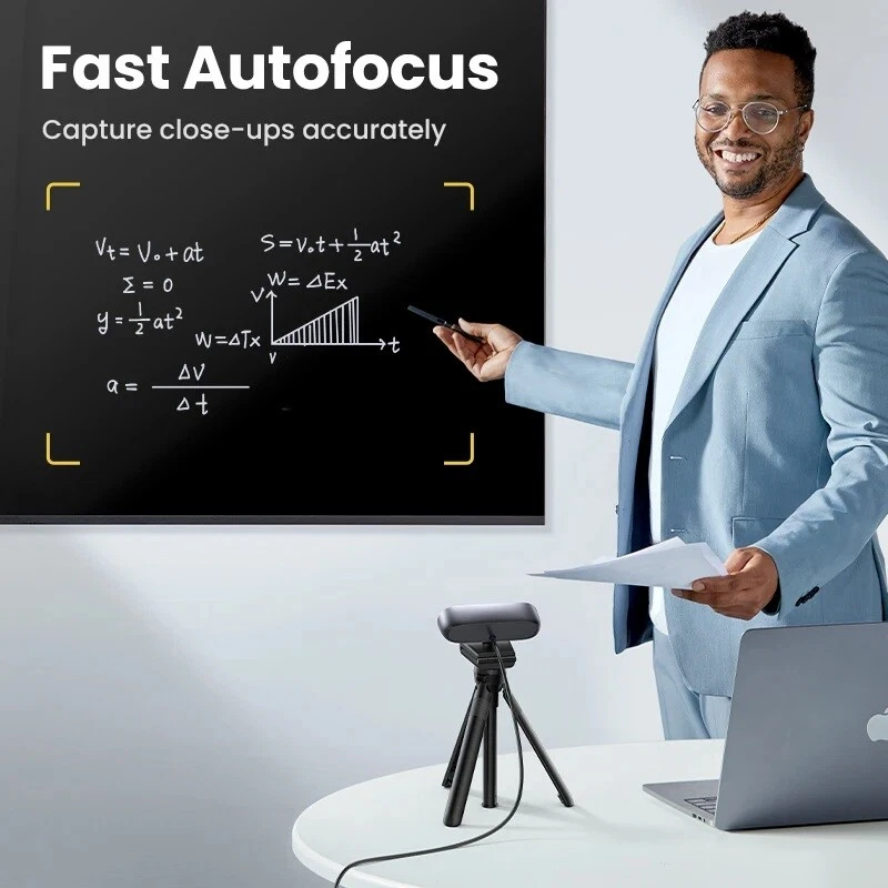 UGREEN USB Webcam 2K HD 30fps Dual Microphones For Laptop PC Youtube Zoom Video - Image 4 of 4