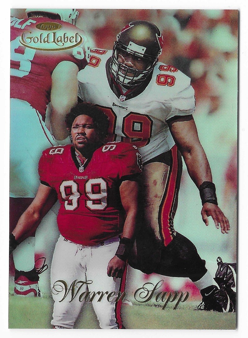 WARREN SAPP 1998 Topps Gold Label Football Class 1 # 21 Buccaneers