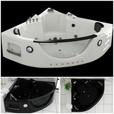 Vasca Idromassaggio da bagno 152x152 cm vetro frontale Cromoterapia bluetooth |1