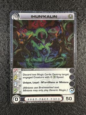 Chaotic TCG 3 Max EWS Ihun'kalin 60/222 BTD 1st Ed Foil Rare NM/LP