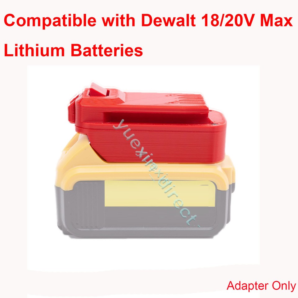 Adapter To Use Dewalt 20V Li-ion Battery On Black & Decker 20V Tools (NOT For 18V Ni-CD)