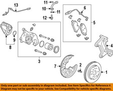 GM OEM 19-26 Canyon Rear Suspension Brake Components-Caliper 13537066