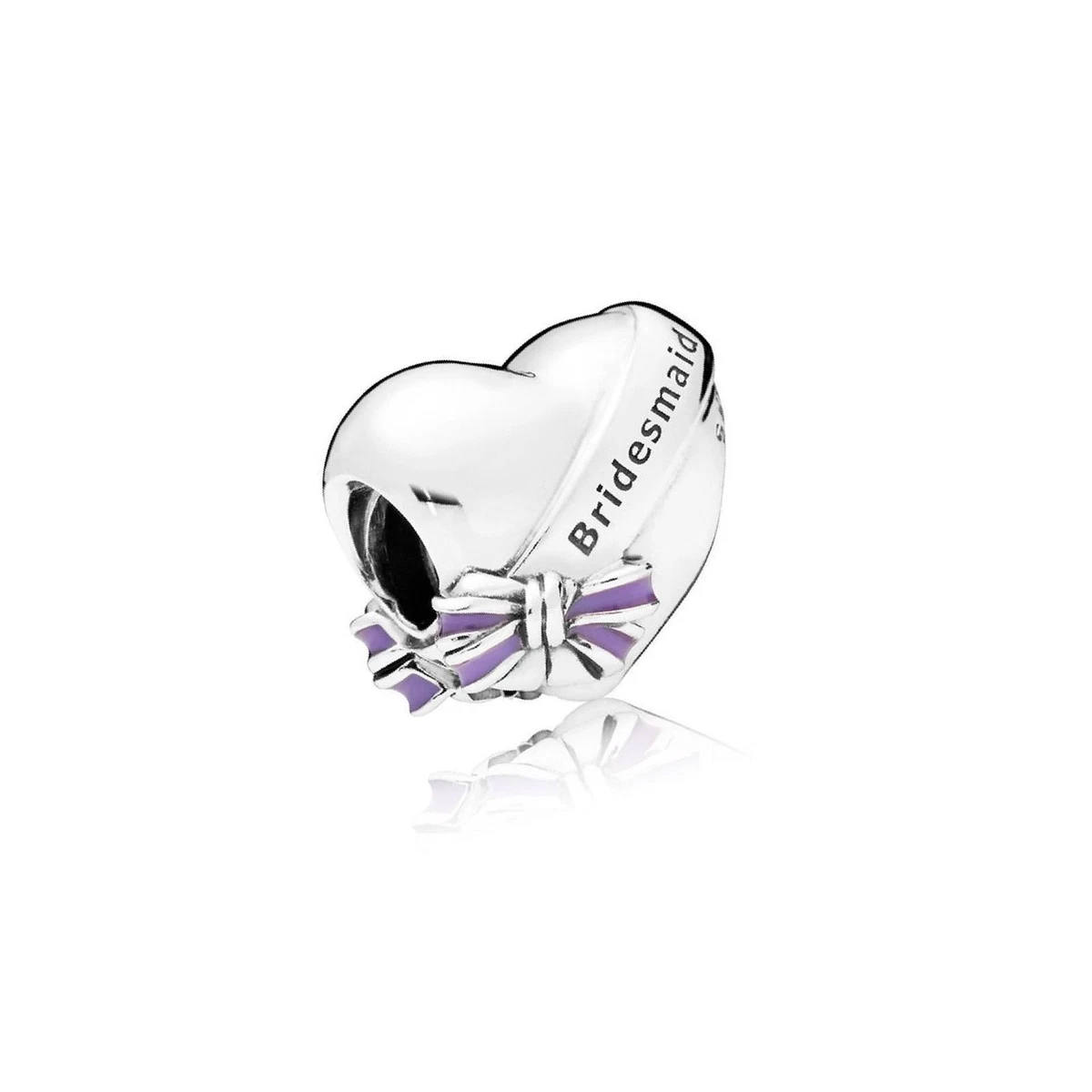 NEW Authentic Pandora Bridesmaid Heart Bead Charm 797272EN159 eBay