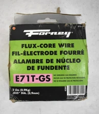 Forney Flux Core Wire 2 lbs Spool Mild Steel MIG E71T-GS 42302 .035" Dia