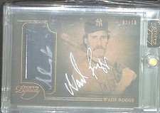 2014 Topps Dynasty Baseball Patch Autograph #AP-WB4 Wade Boggs No 2 of 10