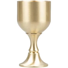 Pure Brass Wine Glass with Copper Craft Decorative Brass Goblet -