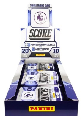 PANINI EPL FIFA Score Soccer Trading Cards Booster Box 20 Packs Sealed 2023-24