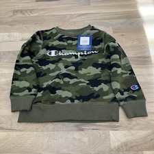 Champion Green Camo Sweatshirt Size 5 New with Tags