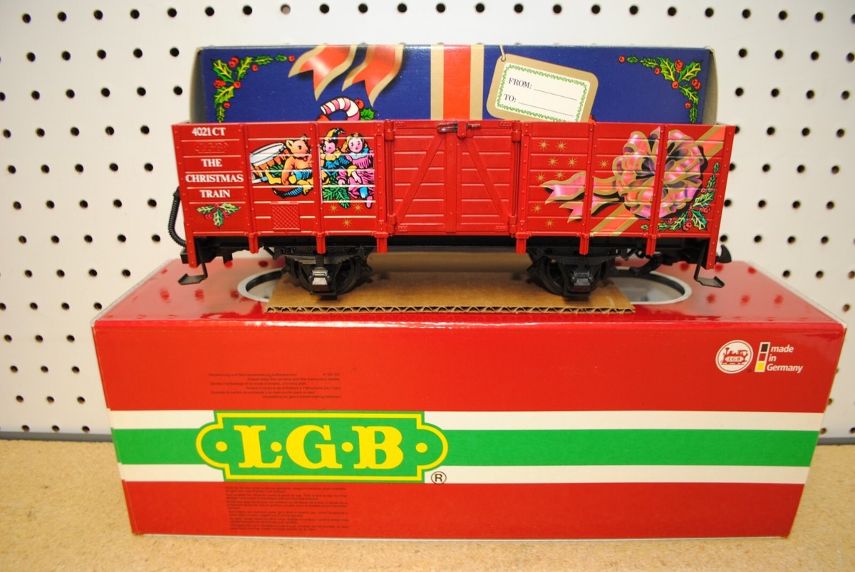 LGB 40217 4021CT Christmas Gondola Car w/Blue Present Box *G-Scale
