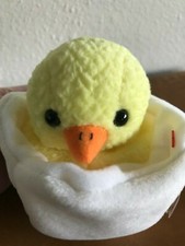 EGGBERT the Chick RETIRED Ty Beanie Baby– Ships FREE, PE, MINT Condition & RARE!