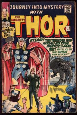 JOURNEY INTO MYSTERY #113 3.5 // ORIGIN OF LOKI MARVEL COMICS 1965