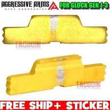AGGRESSIVE ARMS GOLD PVD SLIDE LOCK TAKE DOWN GEN 1 2 3 GL0CK 17 19 22 23 26 34