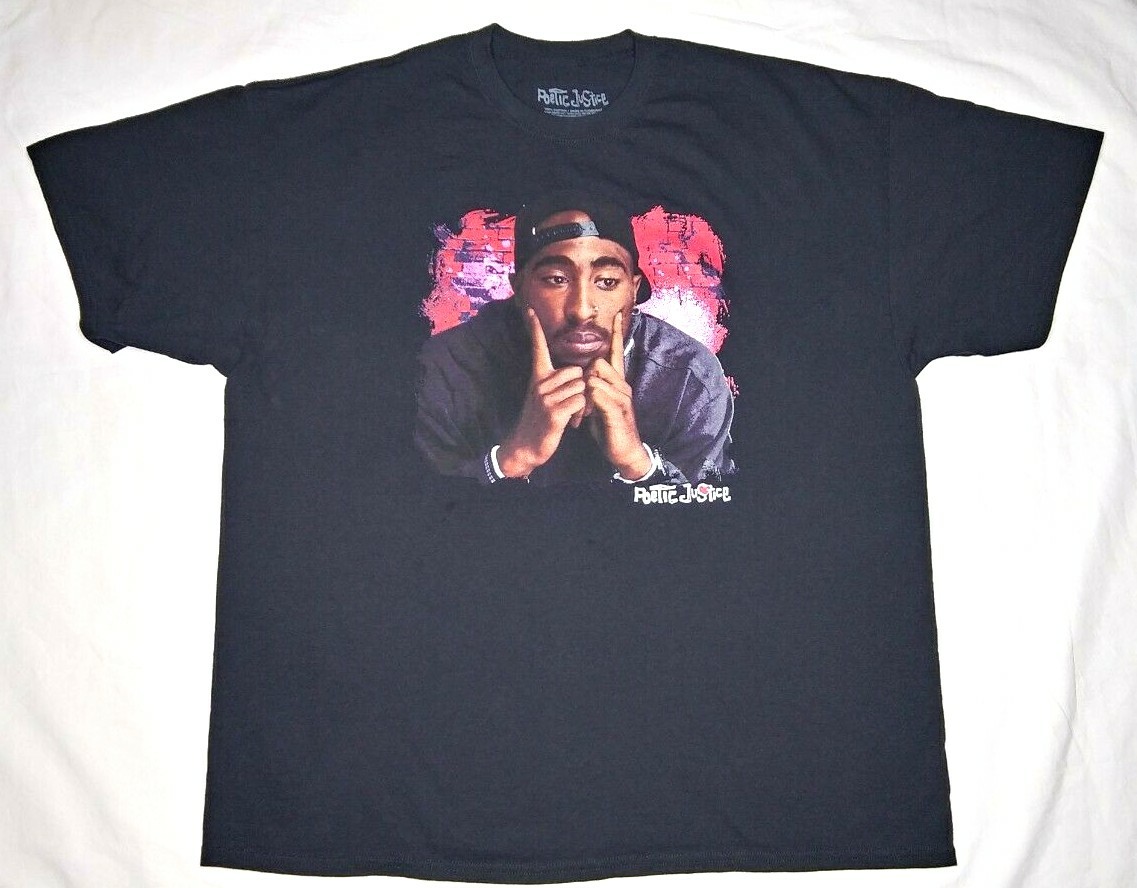 Poetic Justice Shirt Mens XXL Black 2Pac Tupac Shakur Lucky Janet