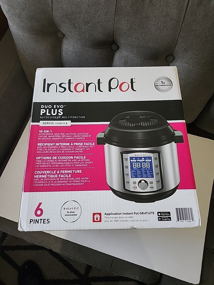 Instant Pot Duo Evo Plus Quart Stainless Steel Pressure Cooker