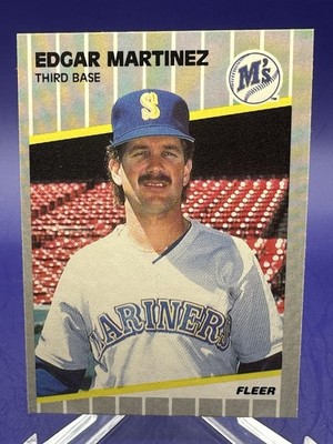 EDGAR MARTINEZ 1989 Fleer ROOKIE #552 - NM/MT - Mariners