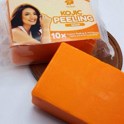 2X  ROSMAR KAGAYAKU KOJIC PEELING  SOAP 70g Each