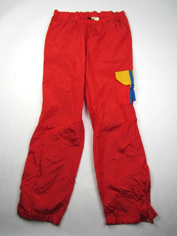 Винтажный 1970-х голова спортивная одежда красный грузовой карман нейлона трек брюки ветровка - Изображение 2 из 4