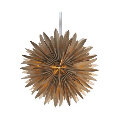 Star Trading  Großer Papierstern ,Winter' in Beige, gold gepunktet, 3-lagig, dek
