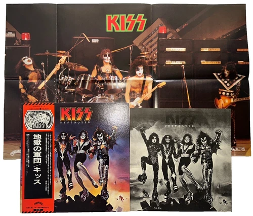 Kiss DESTROYER W/ Obi POSTER Insert complete! Gatefold SWX-6268 Vinyl Japan