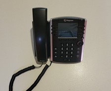 Polycom VVX 400 12-line HD VoIP Phone - Black - With Ethernet Cable and Headset