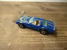 Vintage 1977 Mattel Inc Hot Wheels Hot Bird - Blue - Hong Kong