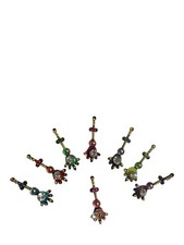 Indian Bollywood Bindi Body Jewel Self Adhesive, Crystal Forehead, Face Jewels