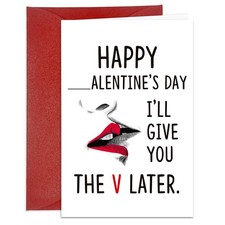 Funny Valentines Day Card for Him Her Naughty Valentines Card for Boyfriend G...
