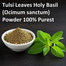 Tulsi Leaves Holy Basil Ocimum sanctum Powder 100 Purest
