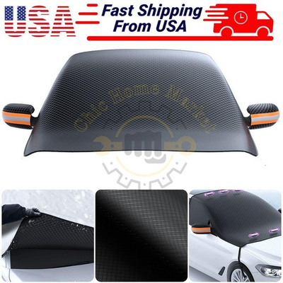 #ad Car Truck Windshield Cover Winter Snow Ice Rain Frost Guard Sun Shade For Winter $17.99