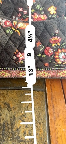 Vera Bradley Molly in Chocolat Floral Bag Handtasche Vintage 1990er - Bild 15 von 15