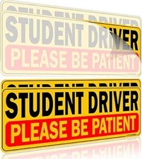 Student Driver Sticker and Window Cling Sign fo Material Type: Sticker Cling
