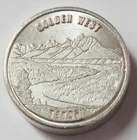 DRAPER MINT 1oz SILVER GOLDEN WEST TETON SWISS AMERICA 999 FINE ROUND
