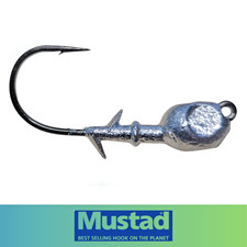 Hybrid Grass Weedless Bass Fishing Jig UnPainted Mustad Ultra Point Hook 50 Pack