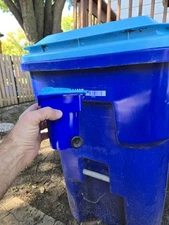 Rehrig Mini Waste Management Trash Cart Desk Pepsi Blue/light Blue recycling Lid