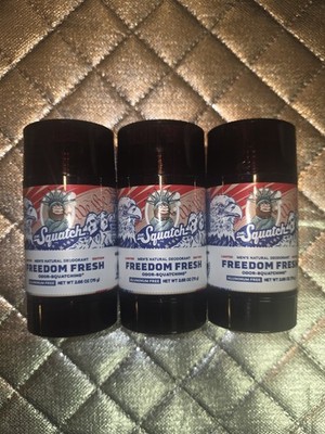 Dr.Squatch Freedom Fresh Deodorant 2.65 Oz Lot Of 3(Hard To Find)