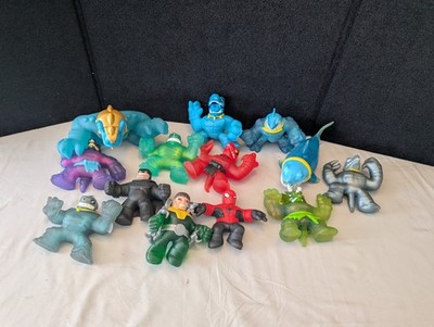 Goo Jit Zu Heroes Squishy Action Figures Mixed Lot 10 PC