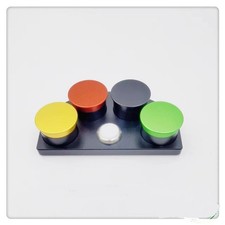 Alloy Watch Oil Cup Stand Holder With 4 Containers Watchmaker Tool